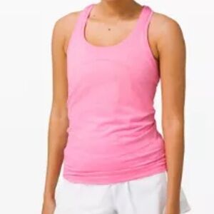 Lululemon Athletica Pink Fitted Sleeveless Tank Top